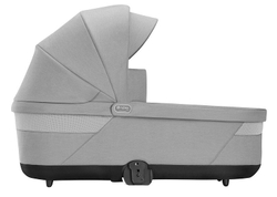 Коляска 3 в 1 Cybex Balios S Lux BLK и автокресло Aton B2 i-Size Volcano Black с базой isofix Base One Lava Grey с дождевиком