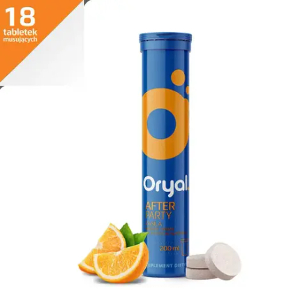 Диетическая добавка Oryal After Party, 18 шипучих таблеток