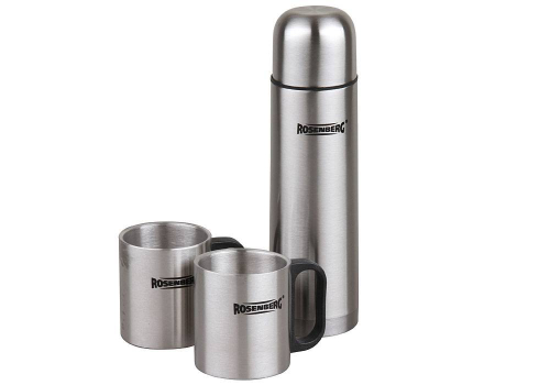термос Rosenberg 420105 500ml+кружки 2 по 250ml