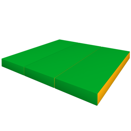 Элемент мягкой формы 1200x1000x100 (зелёный/жёлтый)