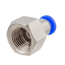 Фитинг для пластиковых трубок 4мм с внутренней резьбой 1/4'' RockForce##Rock FORCE RF-SPCF04-02