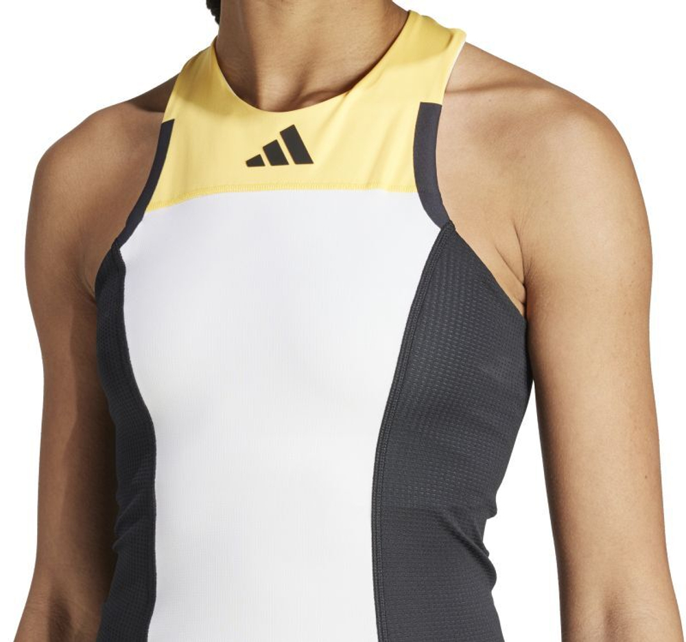 Женский топ теннисный Adidas Heat.Rdy Pro Tank - white/orange/black