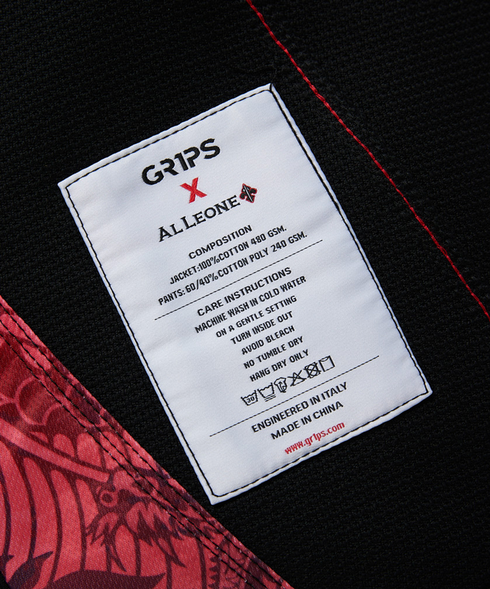 Кимоно Gr1ps Secret Weapon Al Leone - чёрное