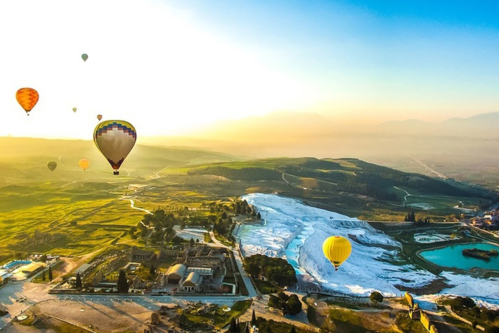 Памуккале на рассвете и Воздушные шары