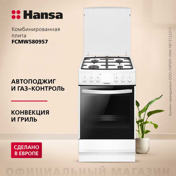 Комбинированная плита Hansa FCMW580957