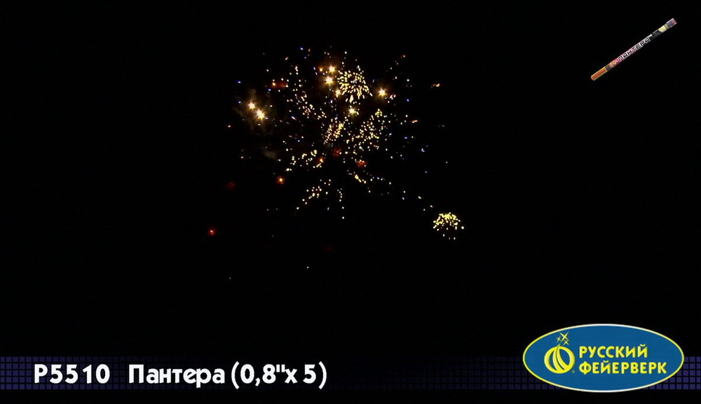 Римская свеча "Пантера" (0,8" х 5)