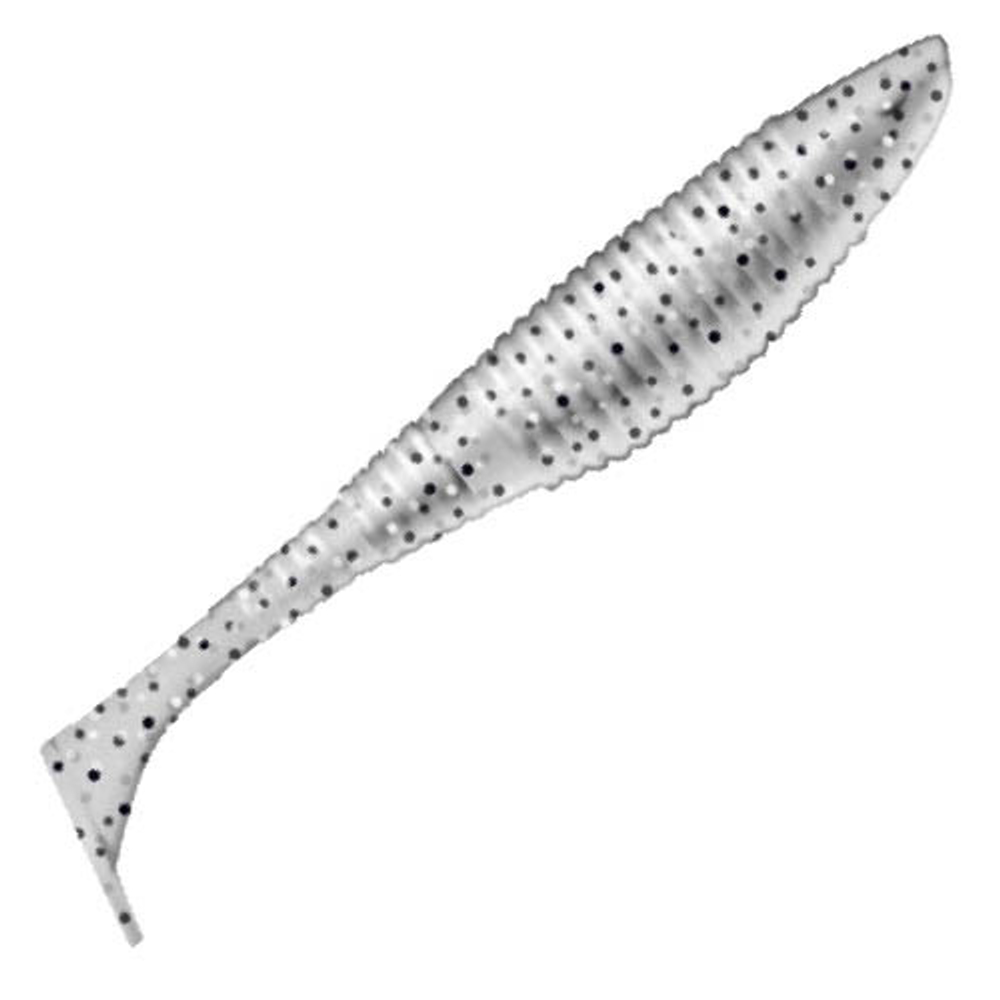 Приманка ZUB-WIBRA  90мм(3,5")-5шт, (цвет 501) серый с блестками