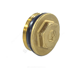 Пробка латунь 3/4" НР с герметичной прокладкой для коллектора R592D Giacomini R592DY004