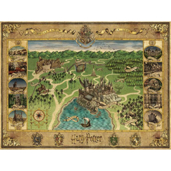 Ravensburger - Пазл Гарри Поттер Карта Хогвартса 1500 деталей. 165995