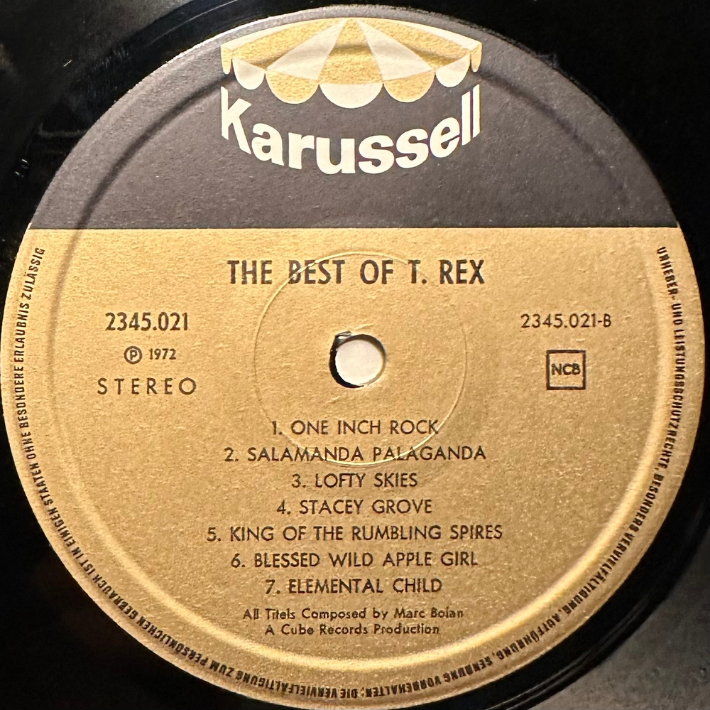 T. Rex - The Best Of T. Rex (Скандинавия 1972г.)