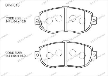 BP-F013 GS300, GS400, GS430, GS450h, IS200, IS300, SC430, Altezza, Aristo, Camry, Chaser, Cresta, Crown, Crown Majesta, Mark II, Soarer, Supra, Verossa (перед)