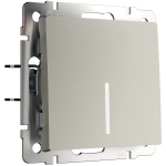 Выключатель одноклавишный с подсветкой (дымчатый) W1210104