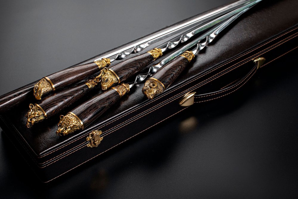 Подарочный набор шампуров в кейсе "Премьер"