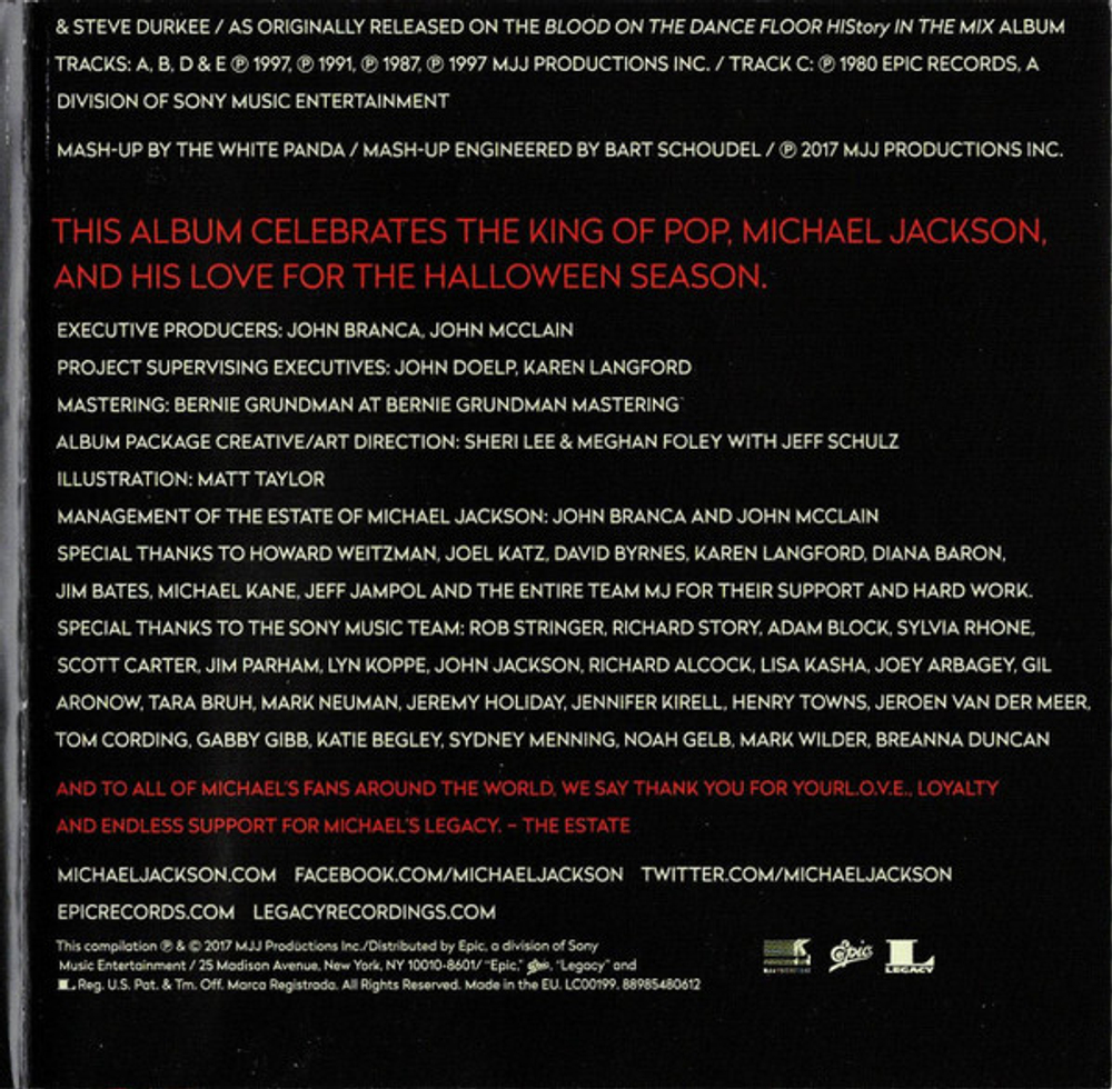 CD Michael Jackson - Scream (Великобритания 2017г.)