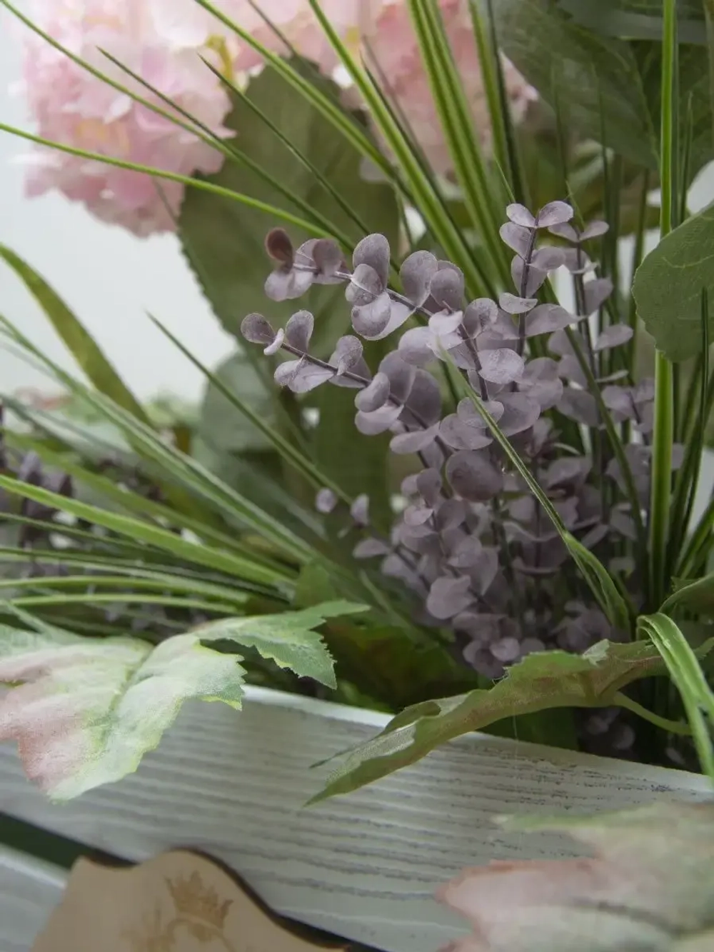 Композиция в ящике "Гортензия"