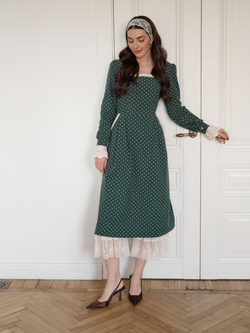 Платье длинное кружевное