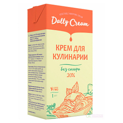 Крем на растительных маслах (сливки) 20% «DALLY CREAM» - 1 л