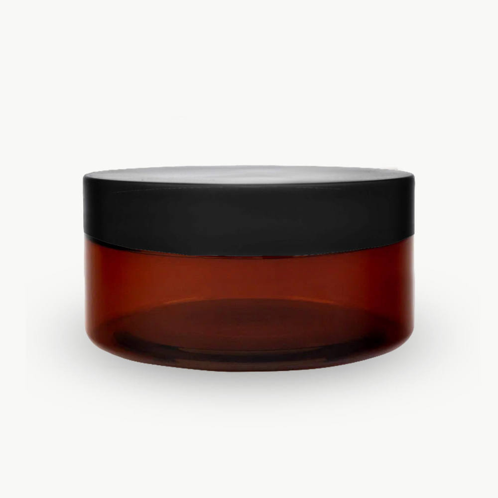 Комплект: Банка ПЭТ 200 мл (89) коричневая с отсекателем и черной крышкой