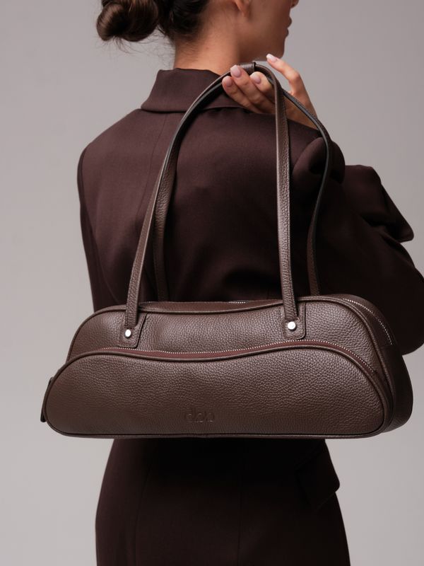 Женская кожаная сумка DBR 31186 коричневый торф