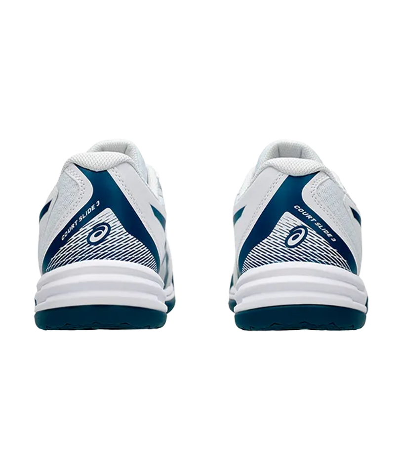 Asics Court Slide 3 Белый-Синие кроссовки Mako