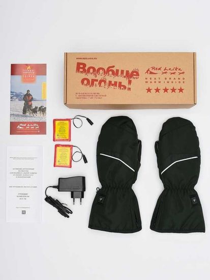 Рукавицы RL-R-05 с регулируемым подогревом RedLaika на аккумуляторах черные