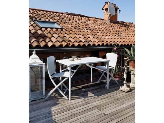 Стол пластиковый складной Zic with Extra Kit, 117х72 см, красный