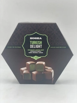 Турецкий рахат лукум в молочном шоколаде с мятным вкусом
