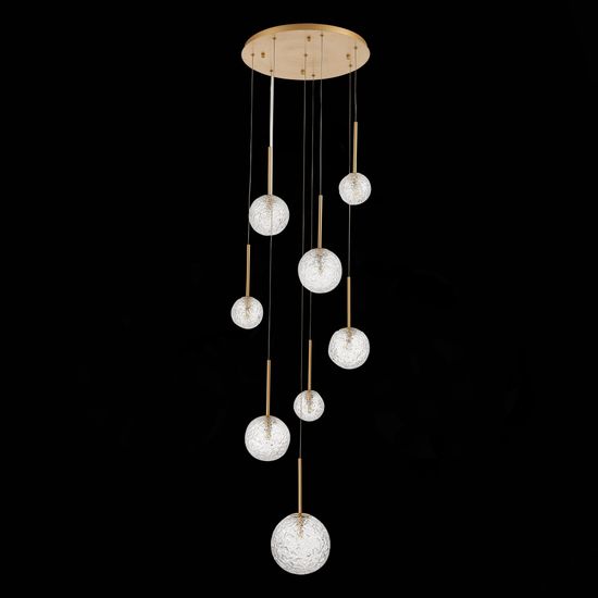 SL1152.203.08 Светильник подвесной ST-Luce Золотистый/Прозрачный G9 LED 8*5W ARCOBALINO