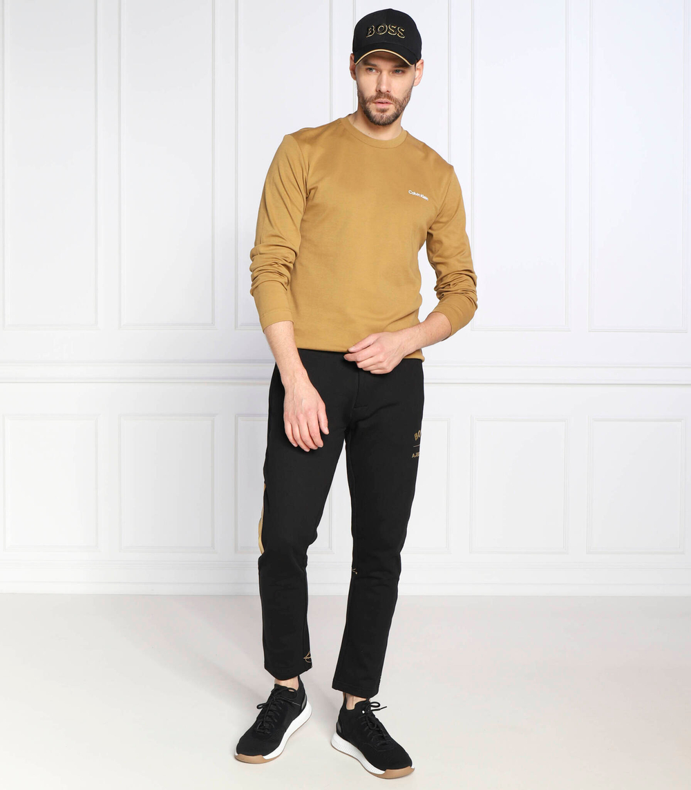 лонгслив micro logo Calvin Klein - светло-коричневый(K10K110629)