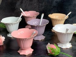 Lenardi 109-049 Набор из 6 креманок 250 мл с ложками в под.уп.(х6)