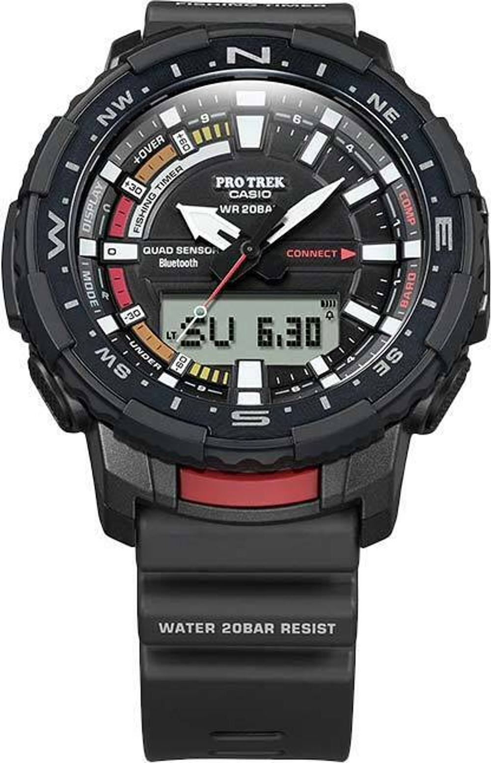 Японские спортивные наручные часы Casio Pro Trek PRT-B70-1ER с хронографом