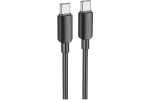 Кабель Hoco X96 Hyper (Type-C) на (Type-C) 5A/100W 100см силиконовый (черный)
