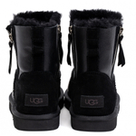 Ugg Men'S Mini Double Zip Metallic Black