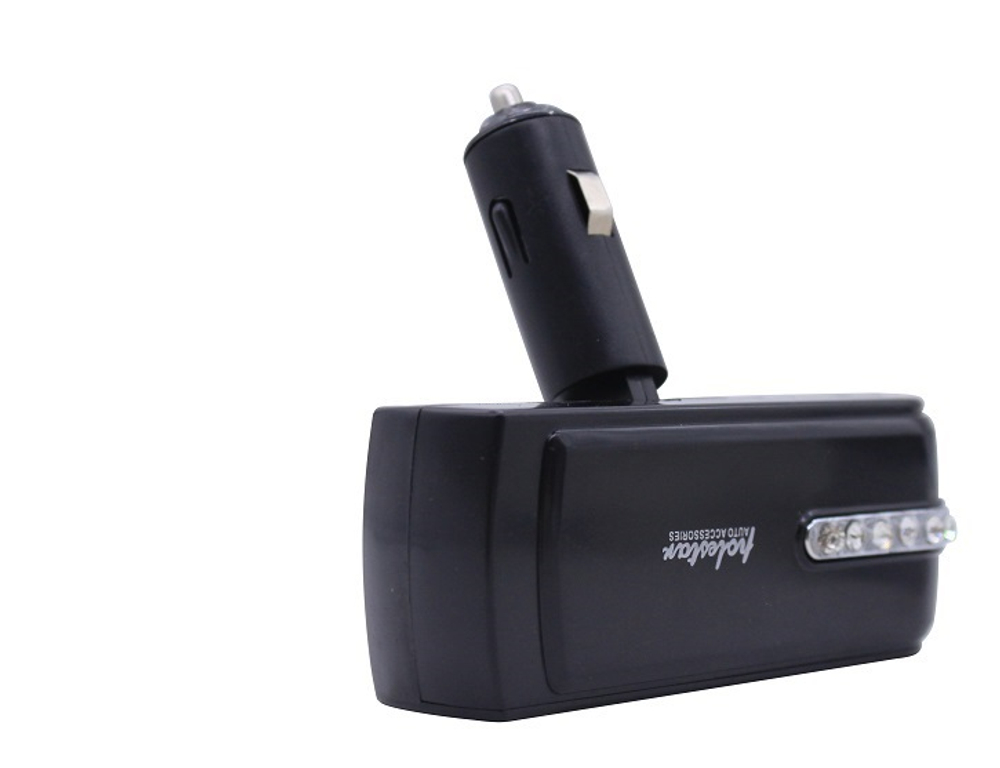 Разветвитель прикуривателя 3гнезда + 2USB +цельный WF-006