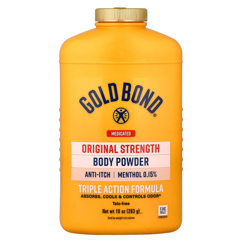 Gold Bond, лечебная пудра для тела, формула тройного действия, 283 г (10 унций)