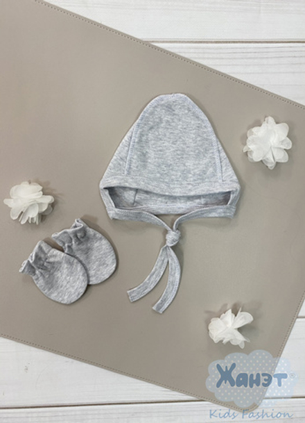 Чепчик+антицарапки (сер.)