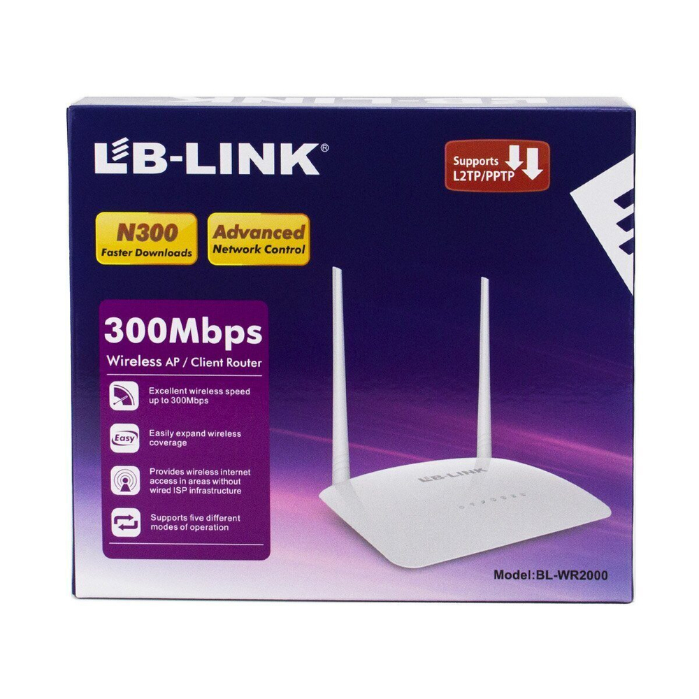 Wi-Fi роутер LB-LINK BL-WR2000 (300Mbps)