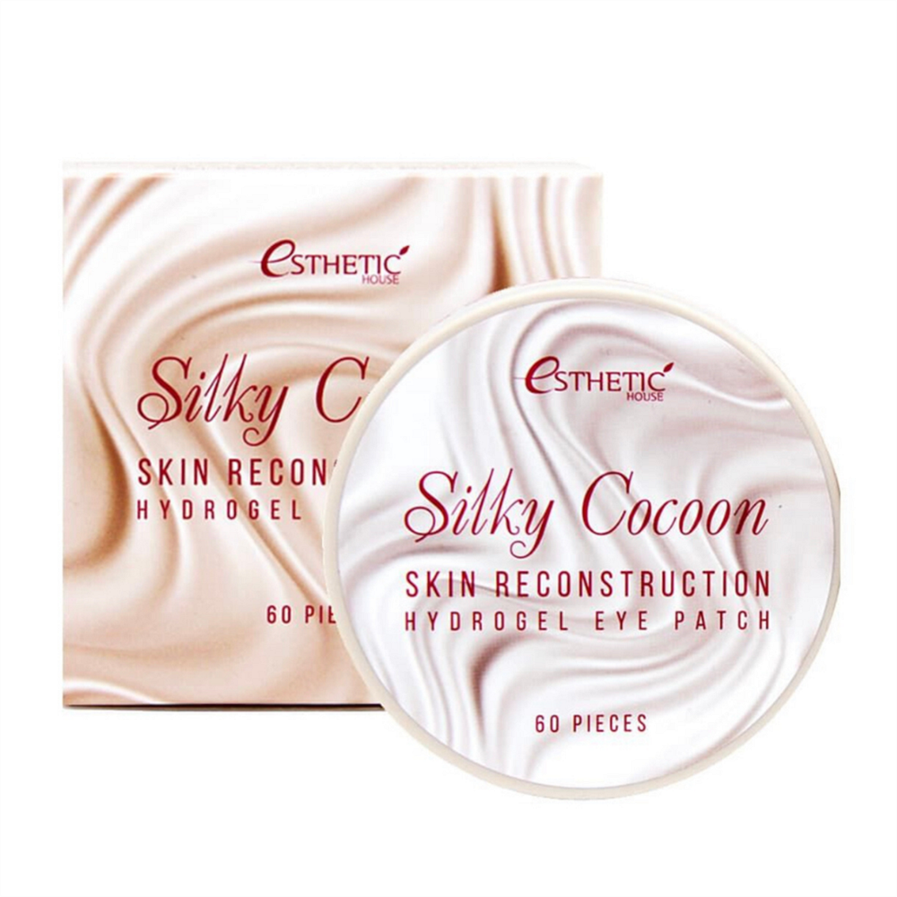 Esthetic House Silky Cocoon Hydrogel Eye Patch антивозрастные патчи с протеинами шелкопряда