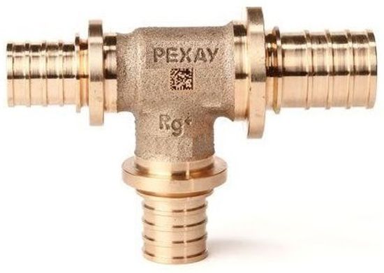 Тройник Рехау RX+ 25-16-20 с уменьшенным боковым и торцевым проходами бронза (арт. 14570833001)