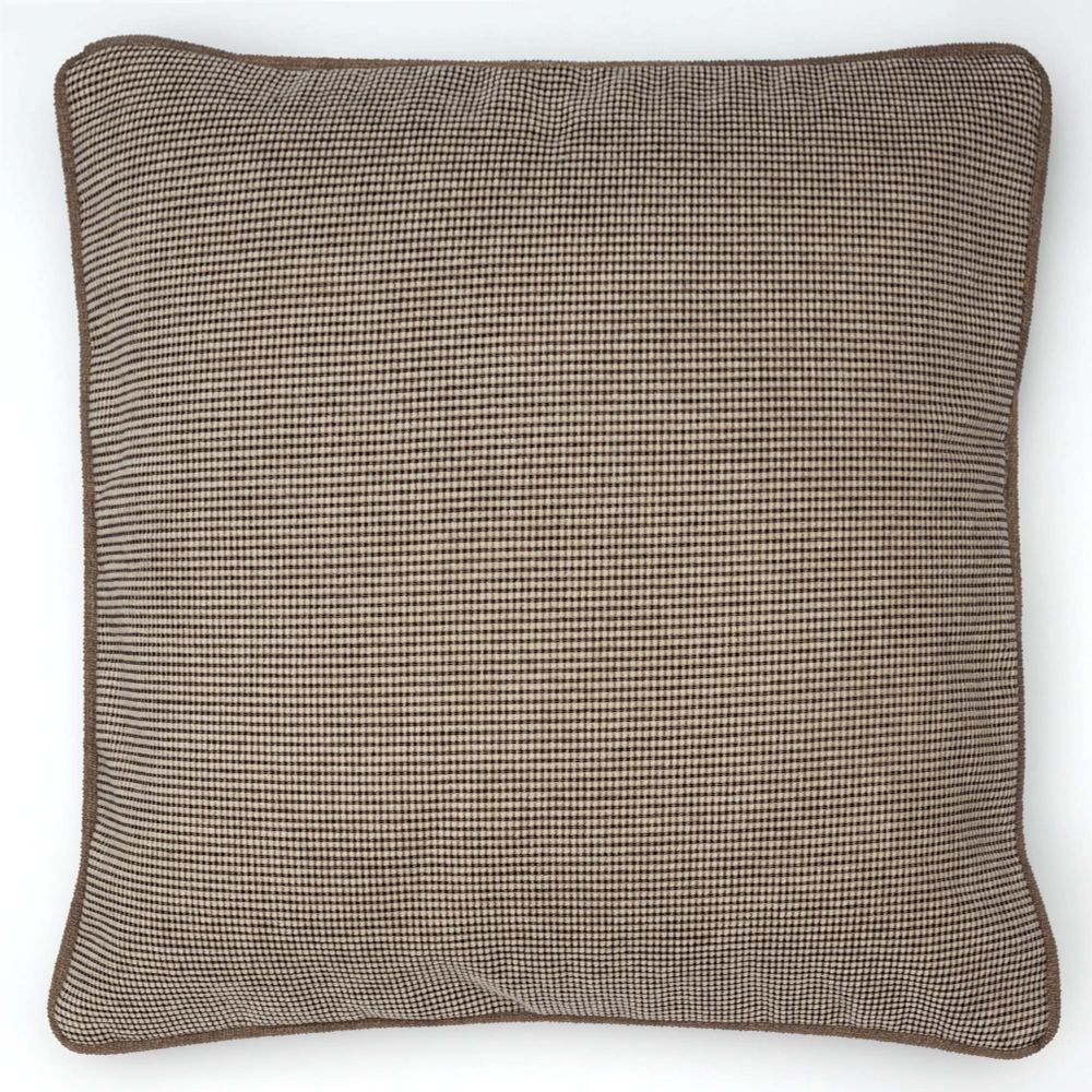 Подушка CUBEПодушка декоративная 40х40 бежево-коричневая клетка Textil Roig 40x40 Коричневый