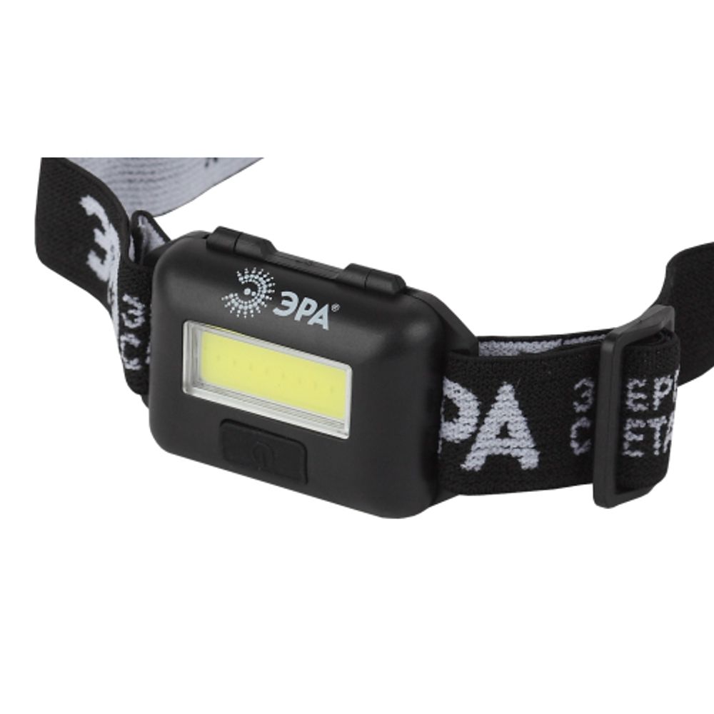Фонарь налобный светодиодный ЭРА GB-607 на батарейках мощный яркий 3 режима черный | Налобные фонари