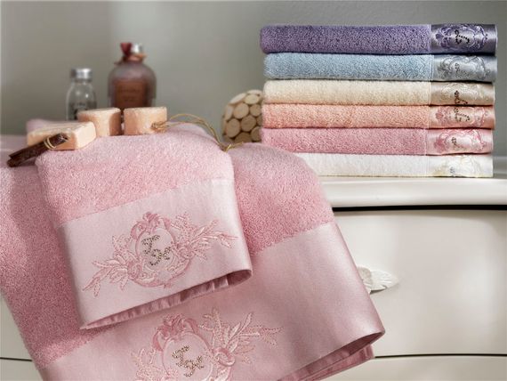 Набор полотенец  Crystal BAMBOO  3 пр 30х50 50Х100 и  90Х150   TIVOLYO HOME Турция