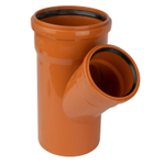 Тройник наружный канализационный 160х110 мм 45°