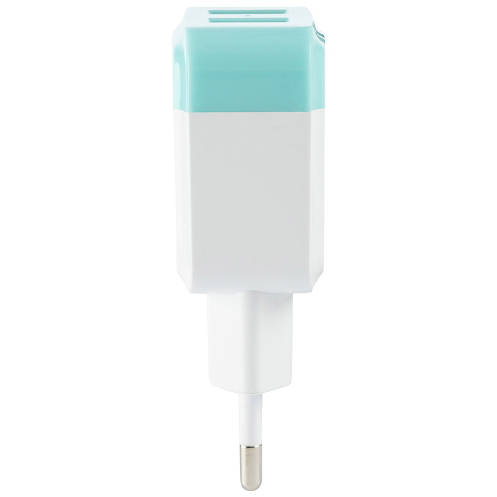 Сетевое зарядное устройство Energy ET-33, 2 USB разъема, белый