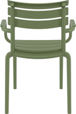 Кресло пластиковое Siesta Contract Paris, оливковый