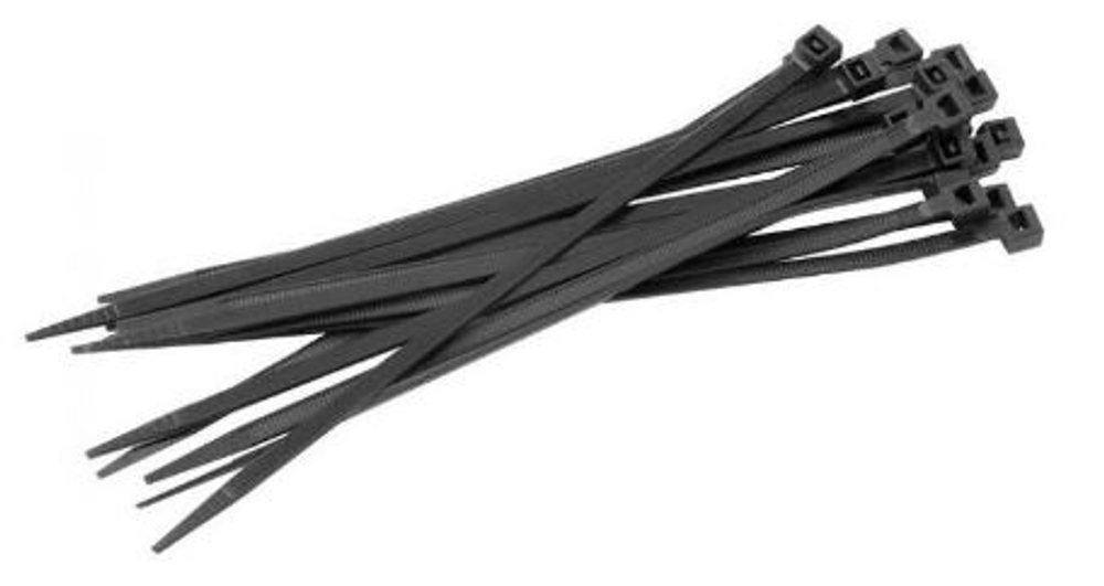 Пластиковый хомут АВТОСТОР НТ 4.6мм х 250мм / черный цвет (100шт. в упаковке)