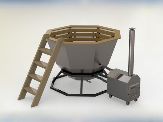 Банный чан 6-8 человек на подставке