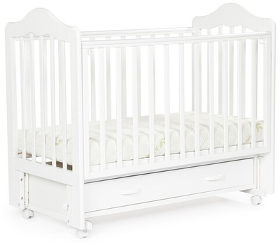 Детская кроватка Bebizaro Fillmore маятник универсальный c ящиком BZFEMYA/01/WHITE