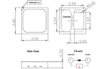 Светодиод с высокой цветовой передачей на матрице SunLike 3030 3.2-3.4V 65-150mA 4000K CRI95 3х3мм Seul Semicindoctor