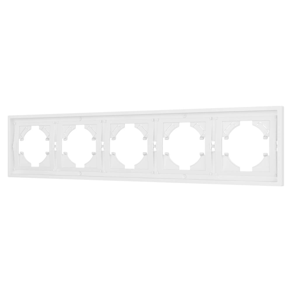 Рамка пластиковая FRM-TENDO-PL-5-WH (Arlight, Белый) 053851